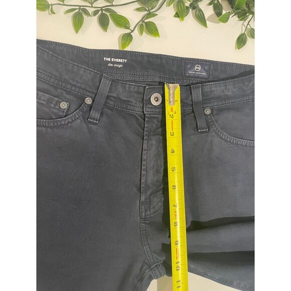 Adriano Goldschmied Pants Men 31x32 Black Chino The Everett Slim Straight Pocket - Picture 13 of 14